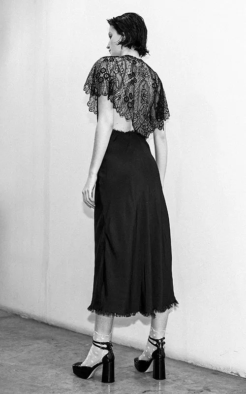 strong will slip dress noir
