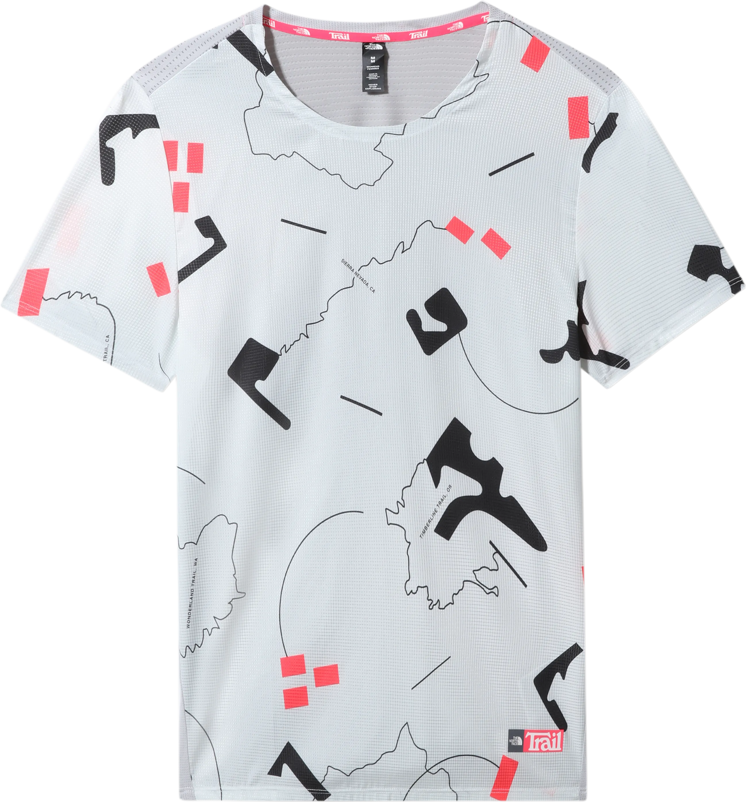 The North Face Men&#x27;s Printed Sunriser Short Sleeve Shirt Tnf White Trail Marker Print | Buy The North Face Men&#x27;s Printed Sunriser Short Sleeve Shirt Tnf White Trail Marker Print here | Outnorth