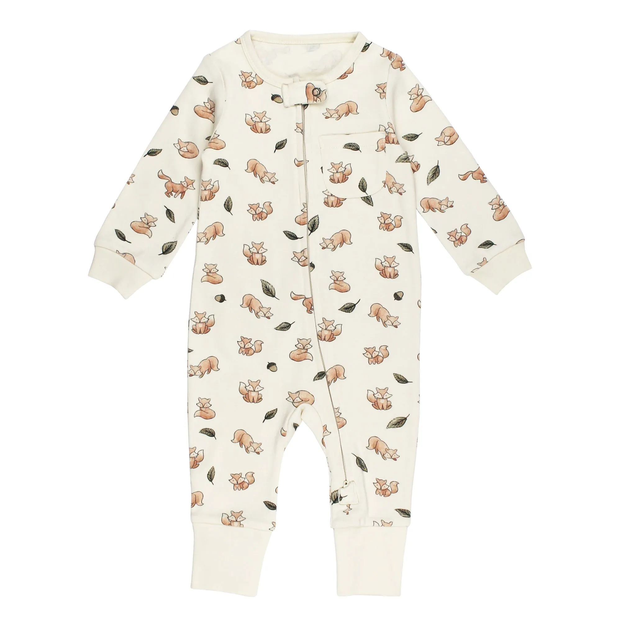 The Woodland Collection - Organic 2-Way Zipper Romper