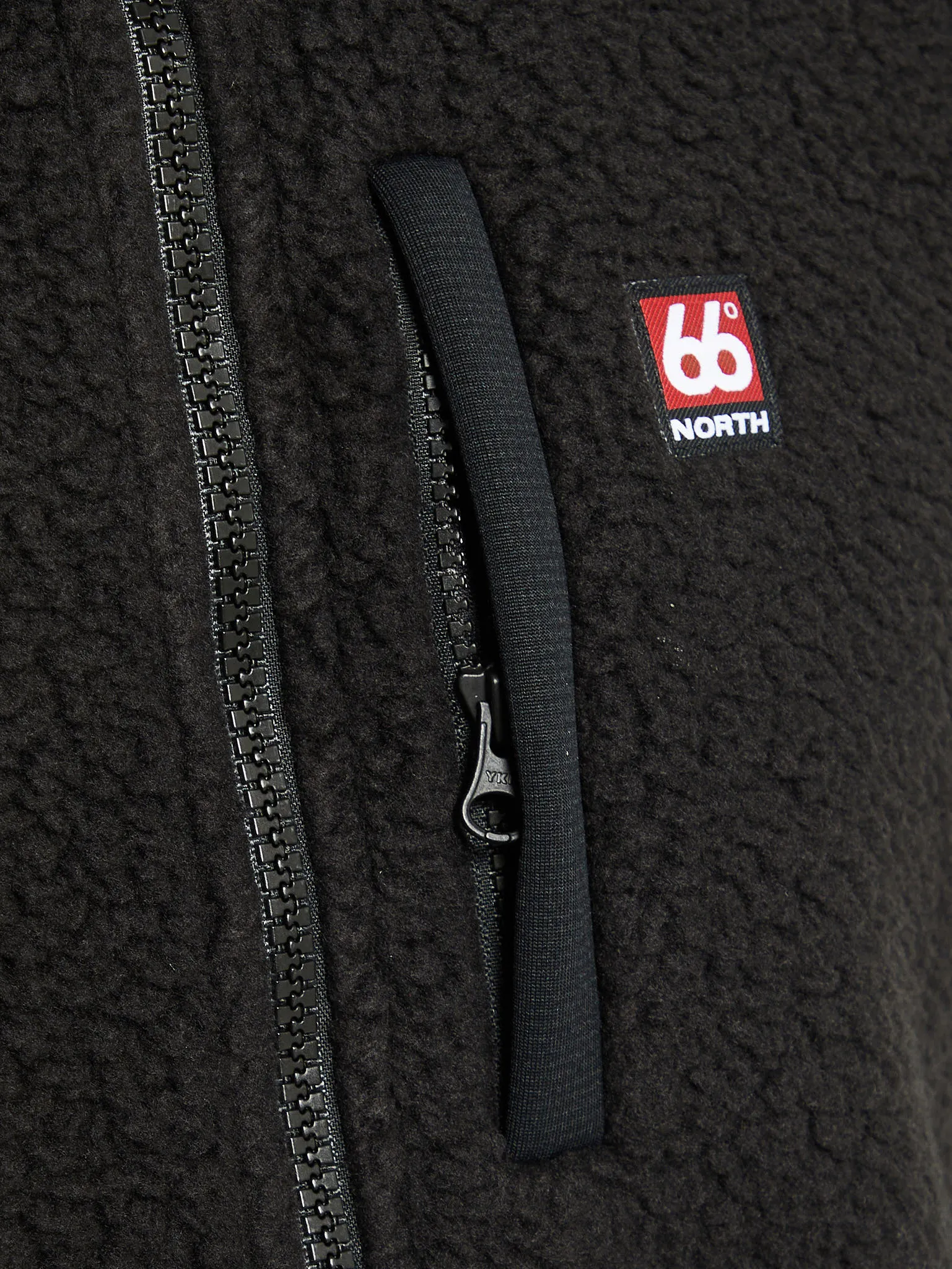 Tindur Technical Shearling Jacket in Black