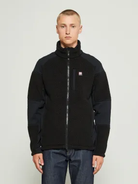 Tindur Technical Shearling Jacket in Black