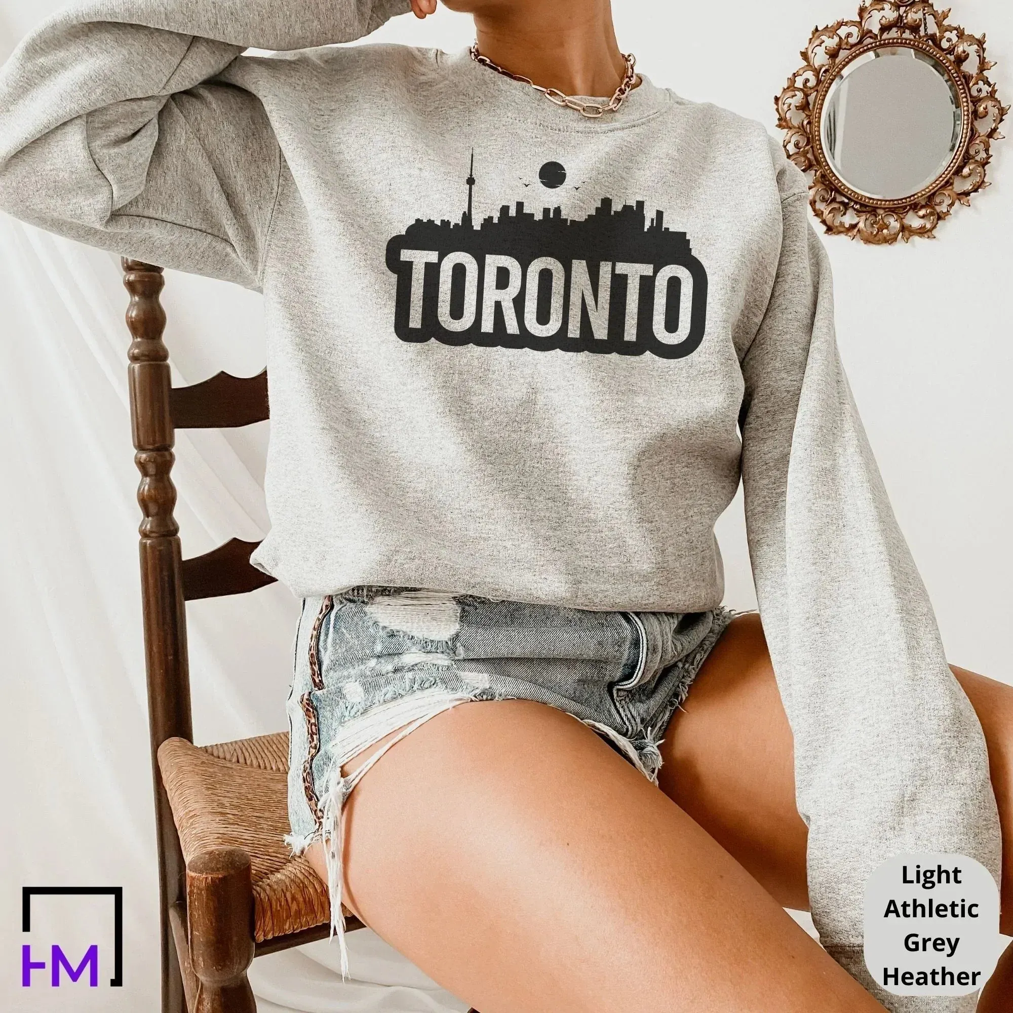 Toronto Skyline Shirt, Toronto Gift Ideas For Women or Men, Toronto Canada Sweatshirt, T-Shirt or Hoodie