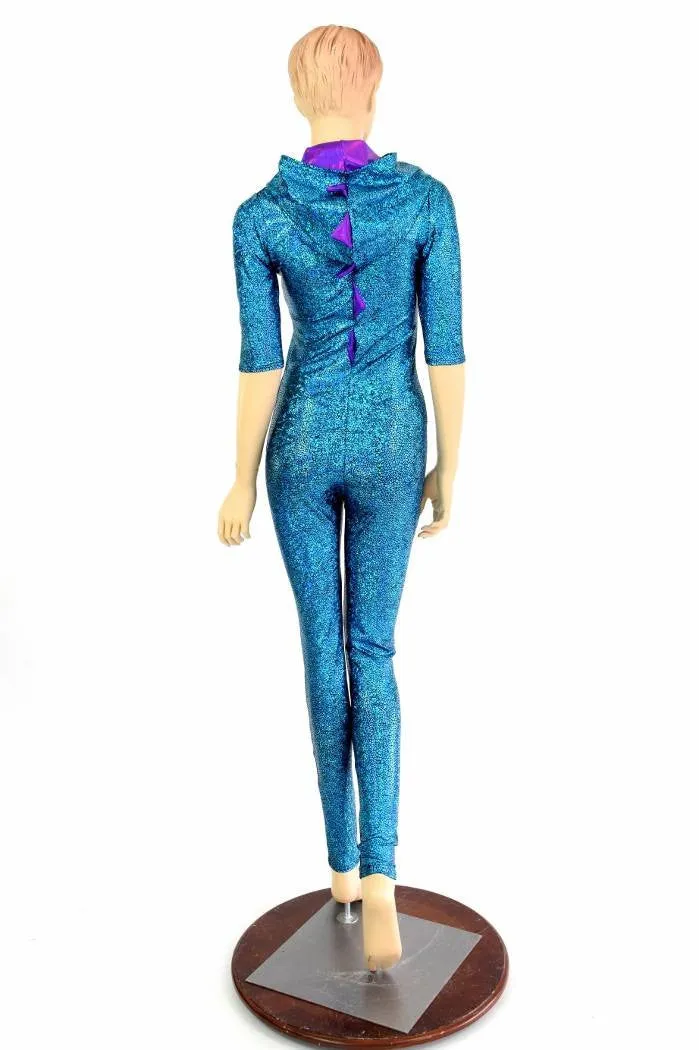 Turquoise Holo Dragon Catsuit