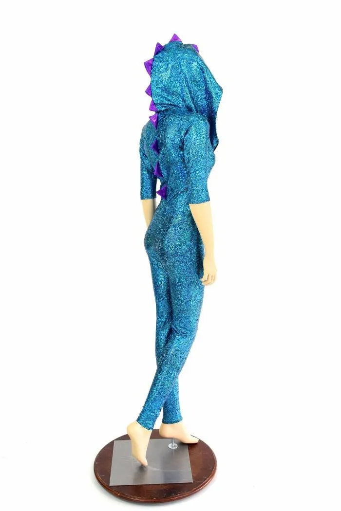 Turquoise Holo Dragon Catsuit