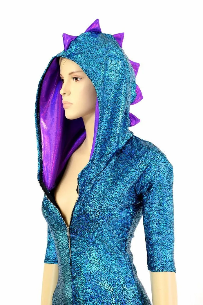 Turquoise Holo Dragon Catsuit