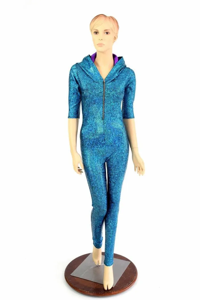 Turquoise Holo Dragon Catsuit