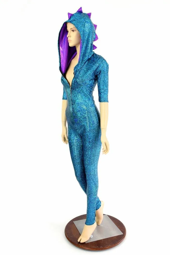 Turquoise Holo Dragon Catsuit