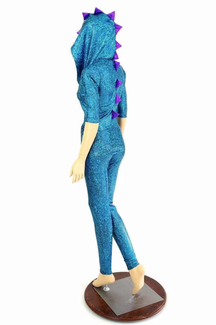 Turquoise Holo Dragon Catsuit