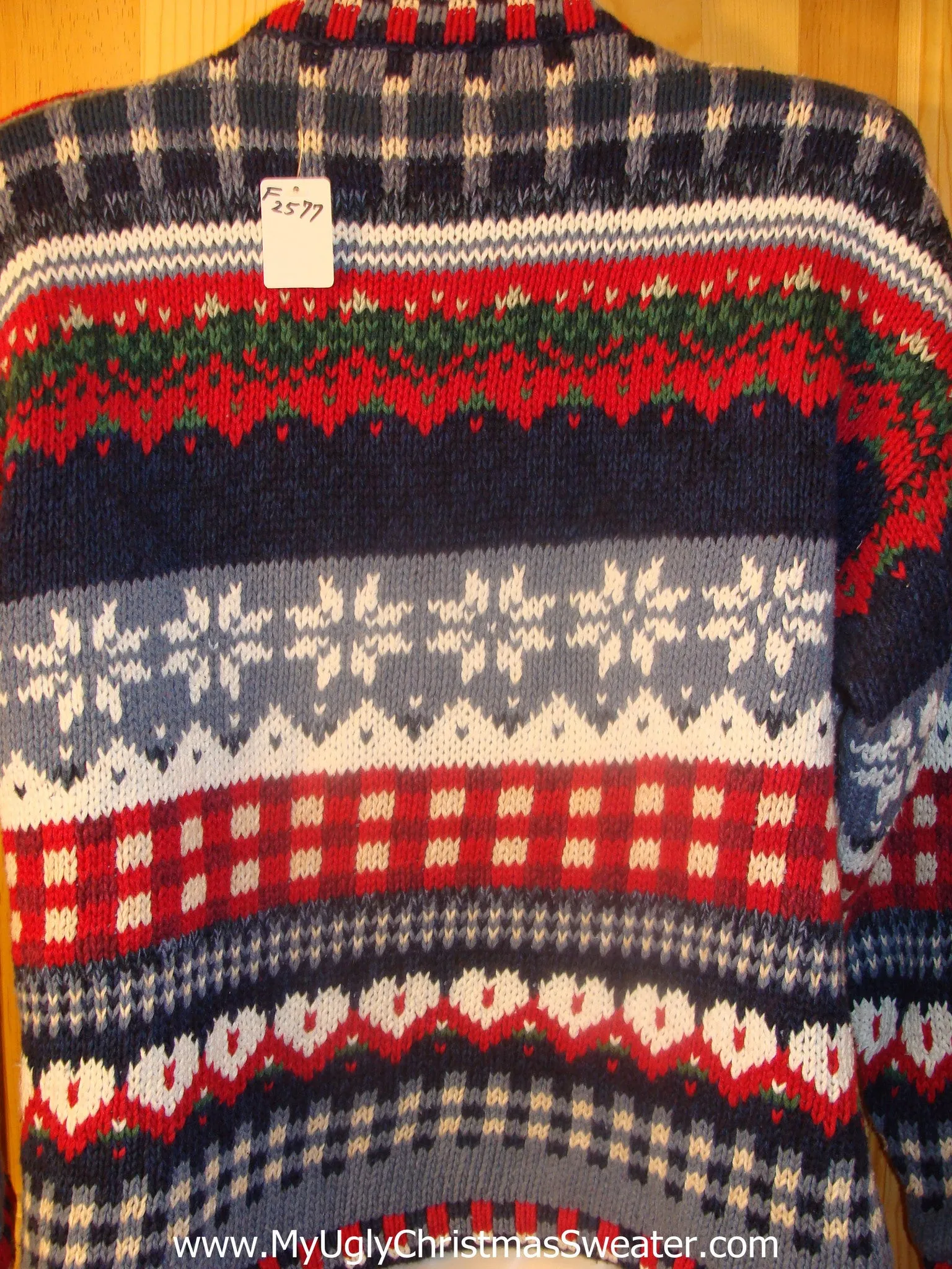 Ugly Christmas Sweater 80s Geometric Cheesy Mess