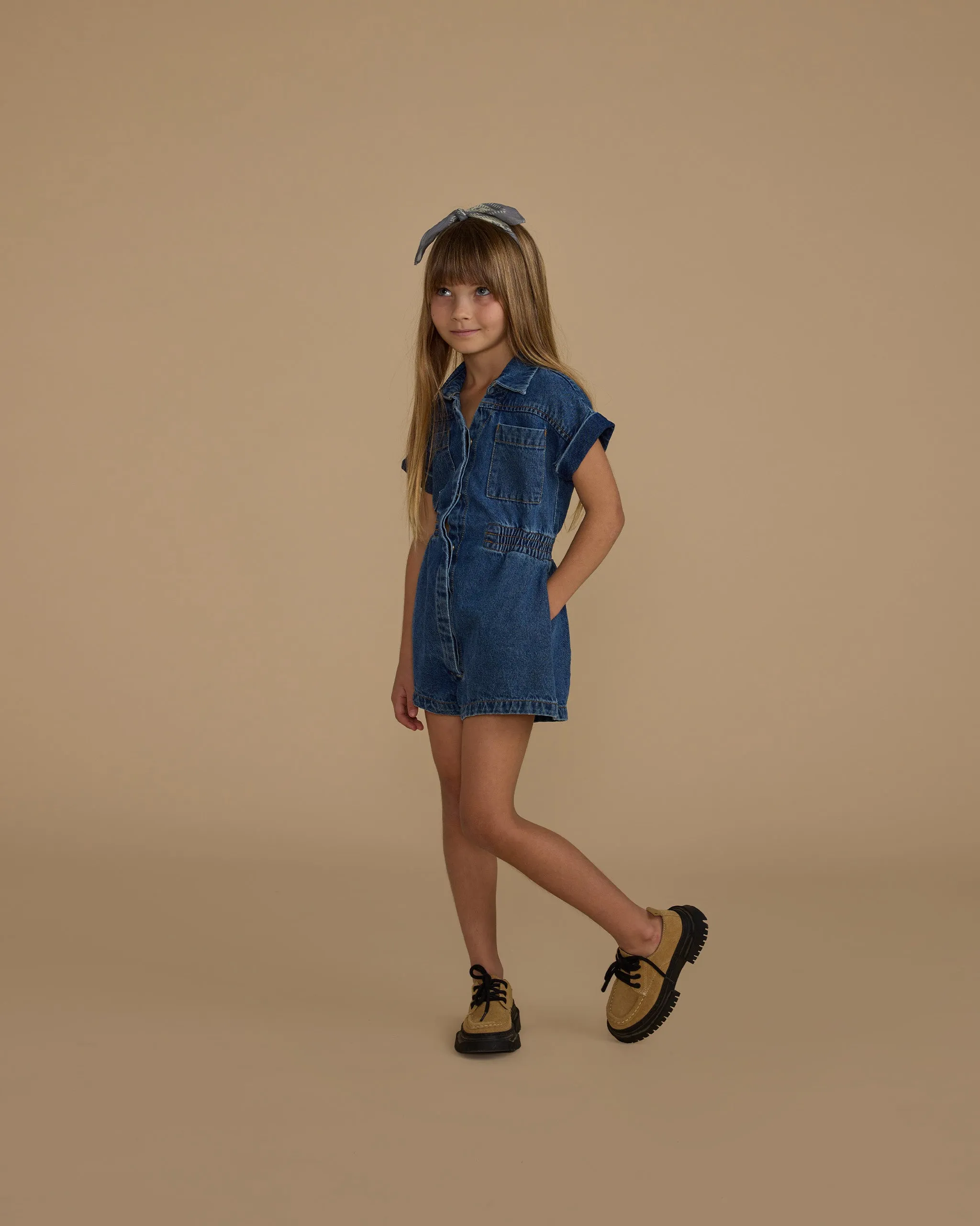 Utility Romper | Indigo