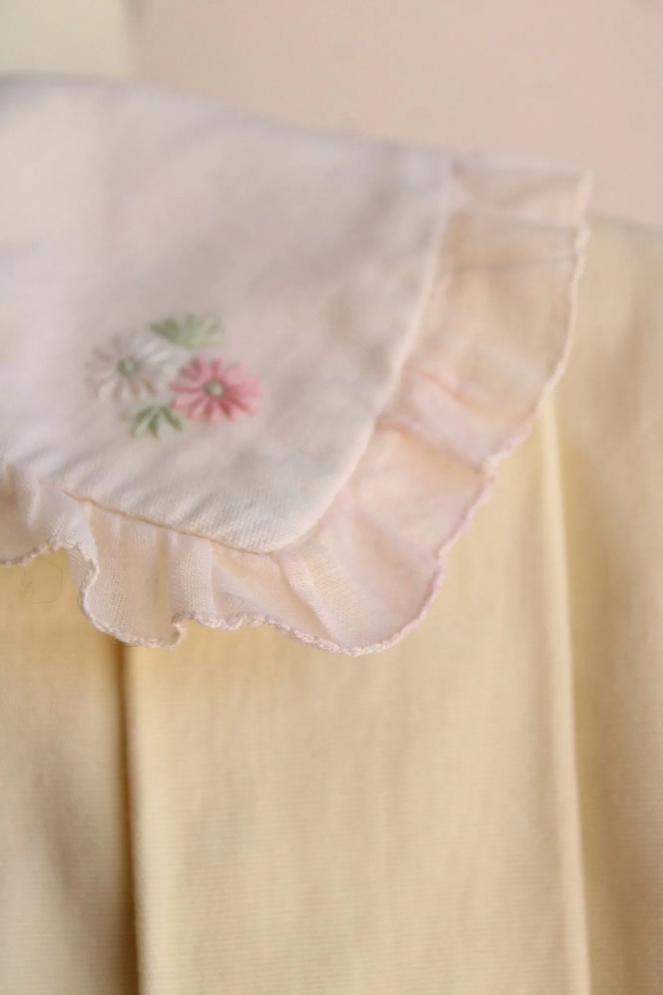 Vintage 1950s Yellow Baby Romper, Age 2 Girls