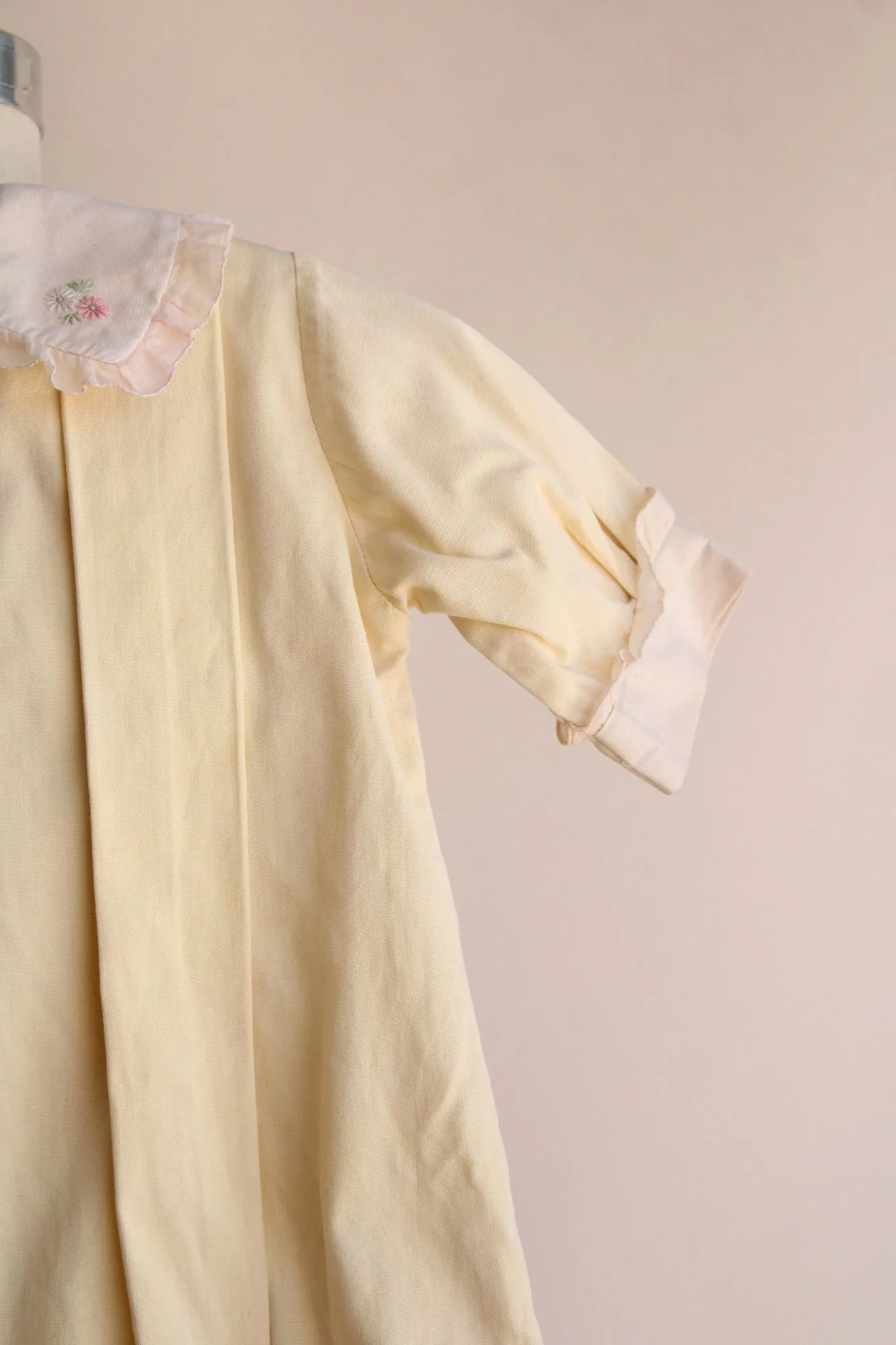 Vintage 1950s Yellow Baby Romper, Age 2 Girls
