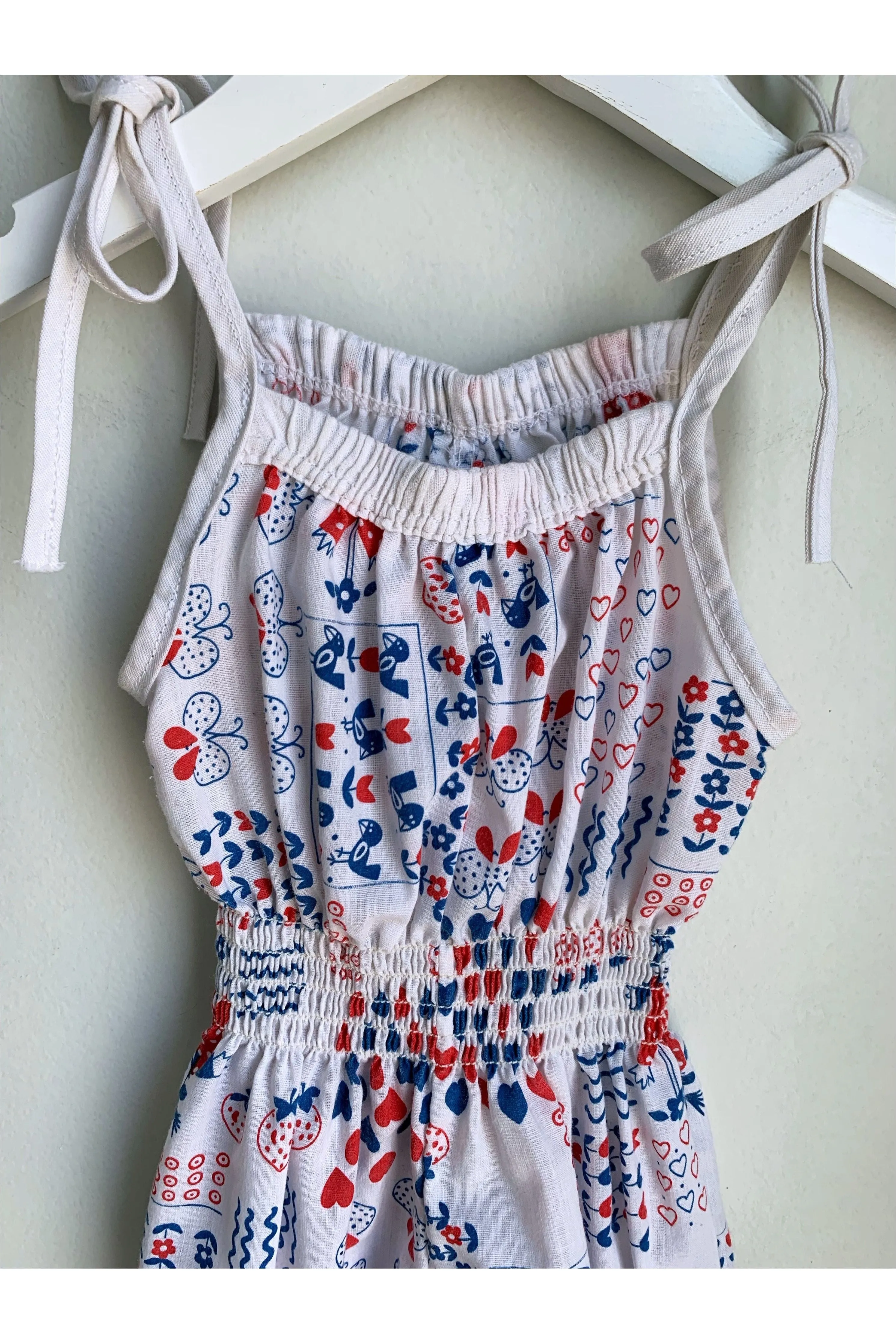 Vintage 70’s Fun Mixed Print Romper - 2