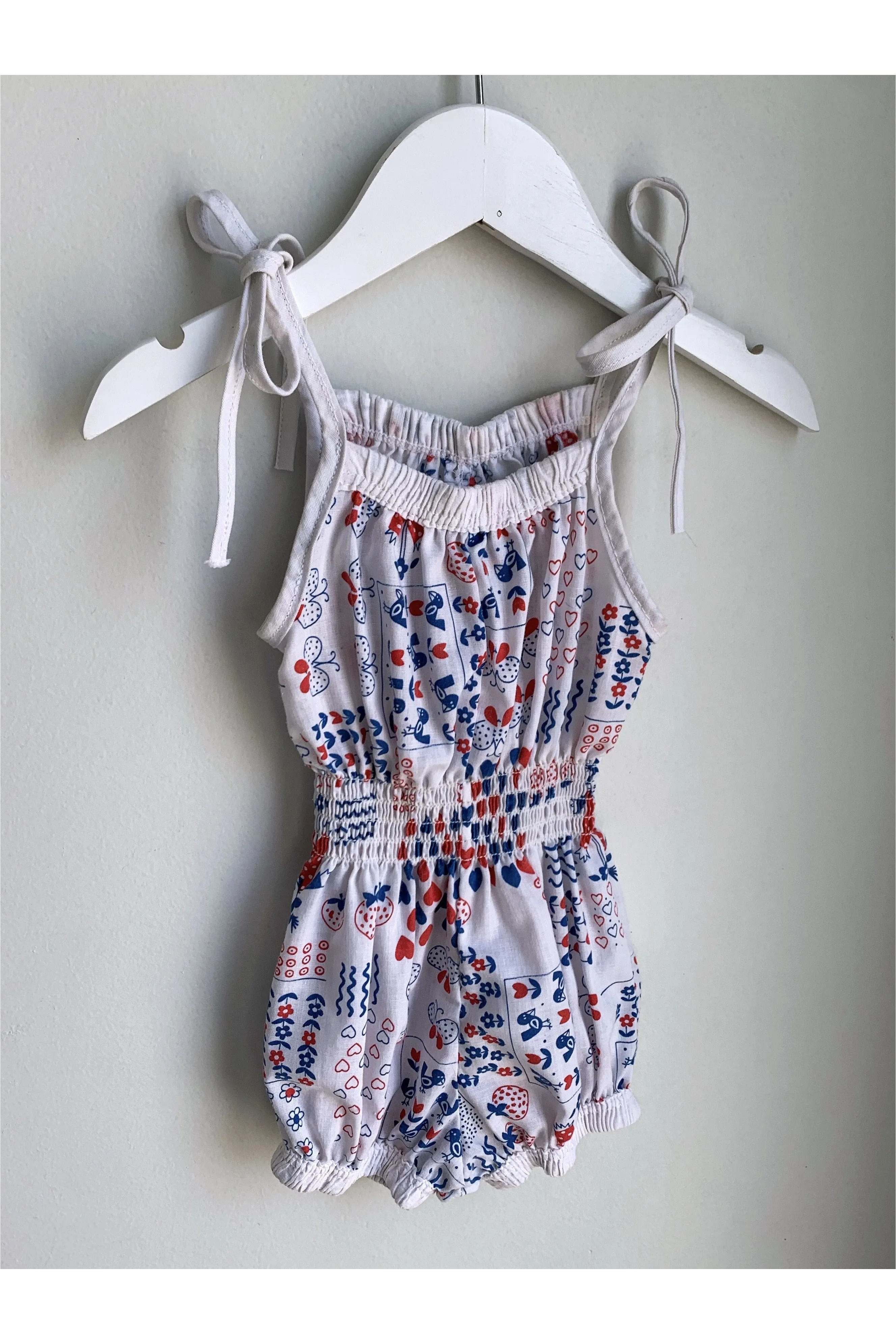 Vintage 70’s Fun Mixed Print Romper - 2