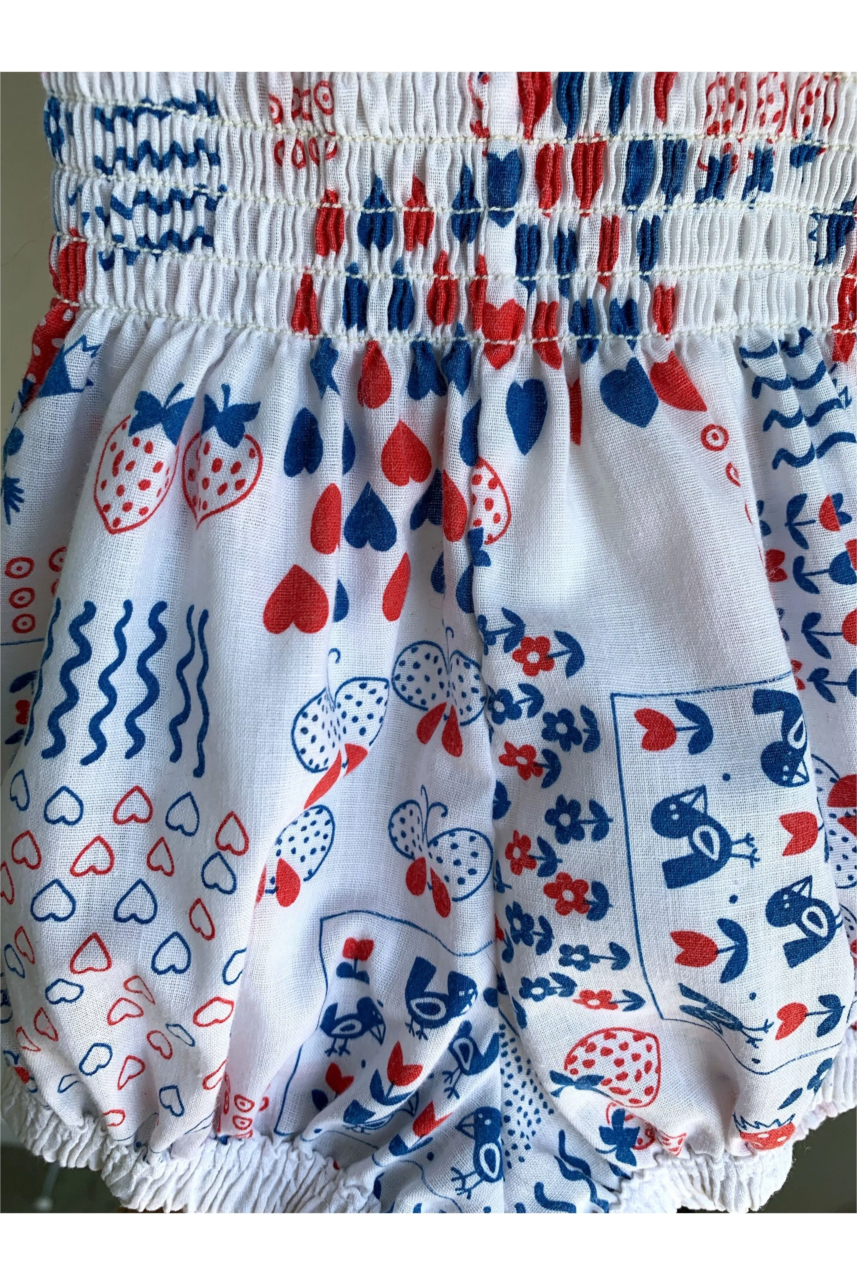 Vintage 70’s Fun Mixed Print Romper - 2