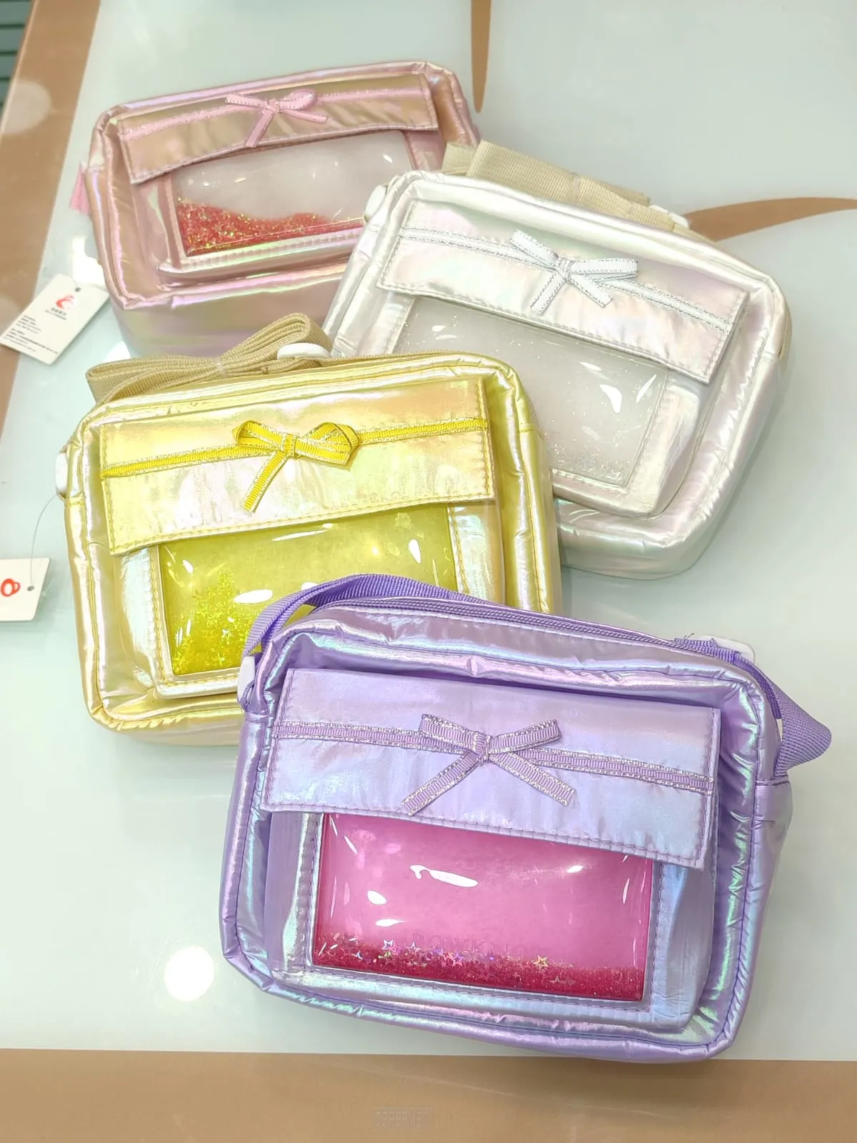 Water Glitter Filled Holographic Crossbody
