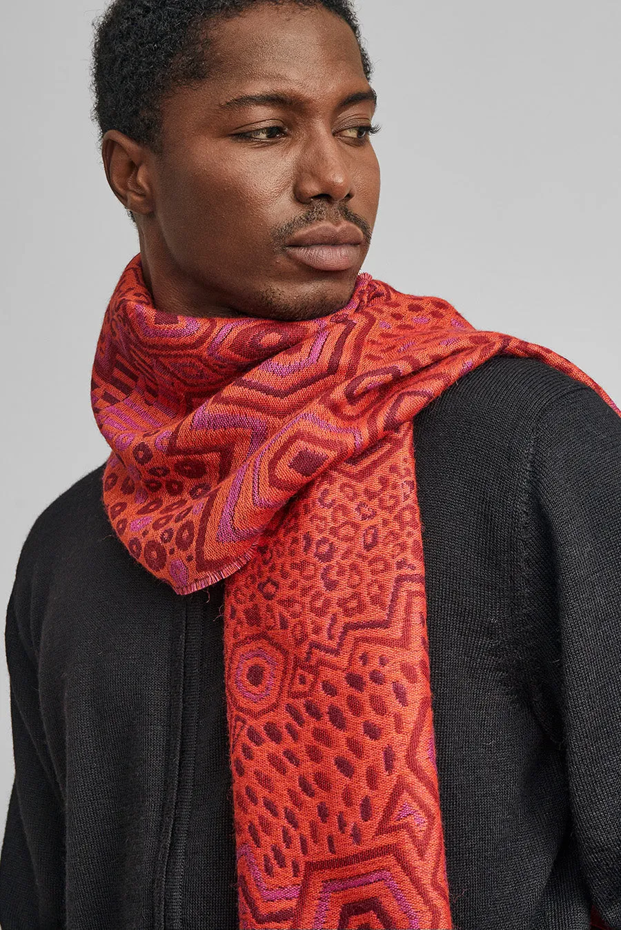 Wife Scarf Baby Alpaca Color Fucsia