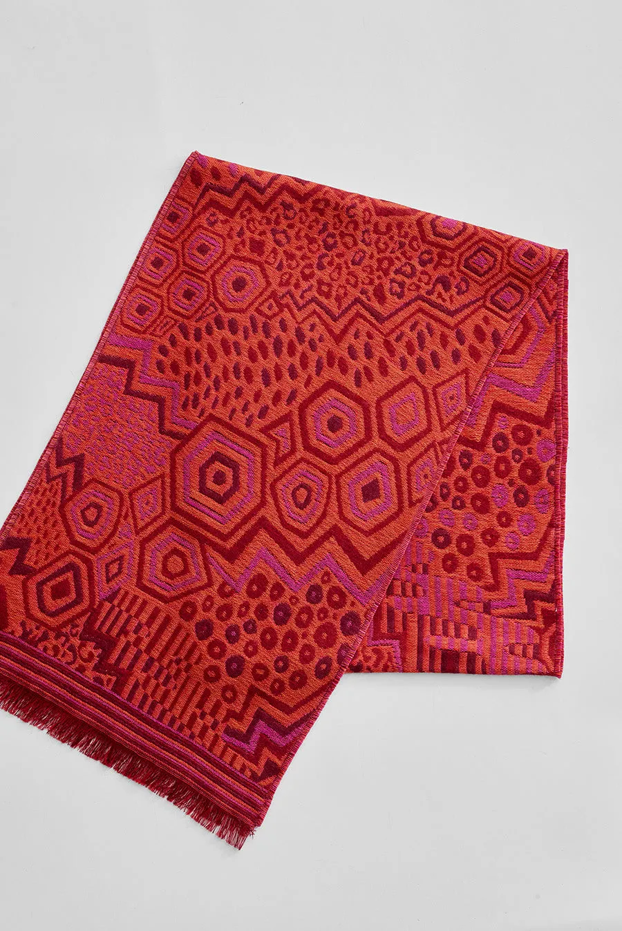 Wife Scarf Baby Alpaca Color Fucsia