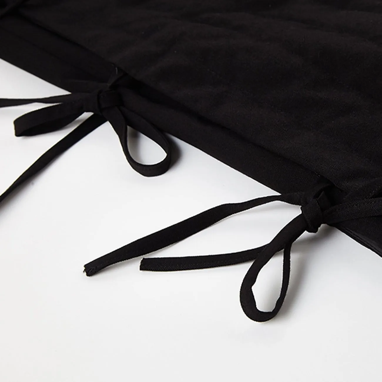 WLS Dark Oversized Thick Ankle-Length Pants