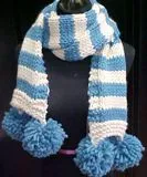Womans Striped Scarf Pattern (Knit)