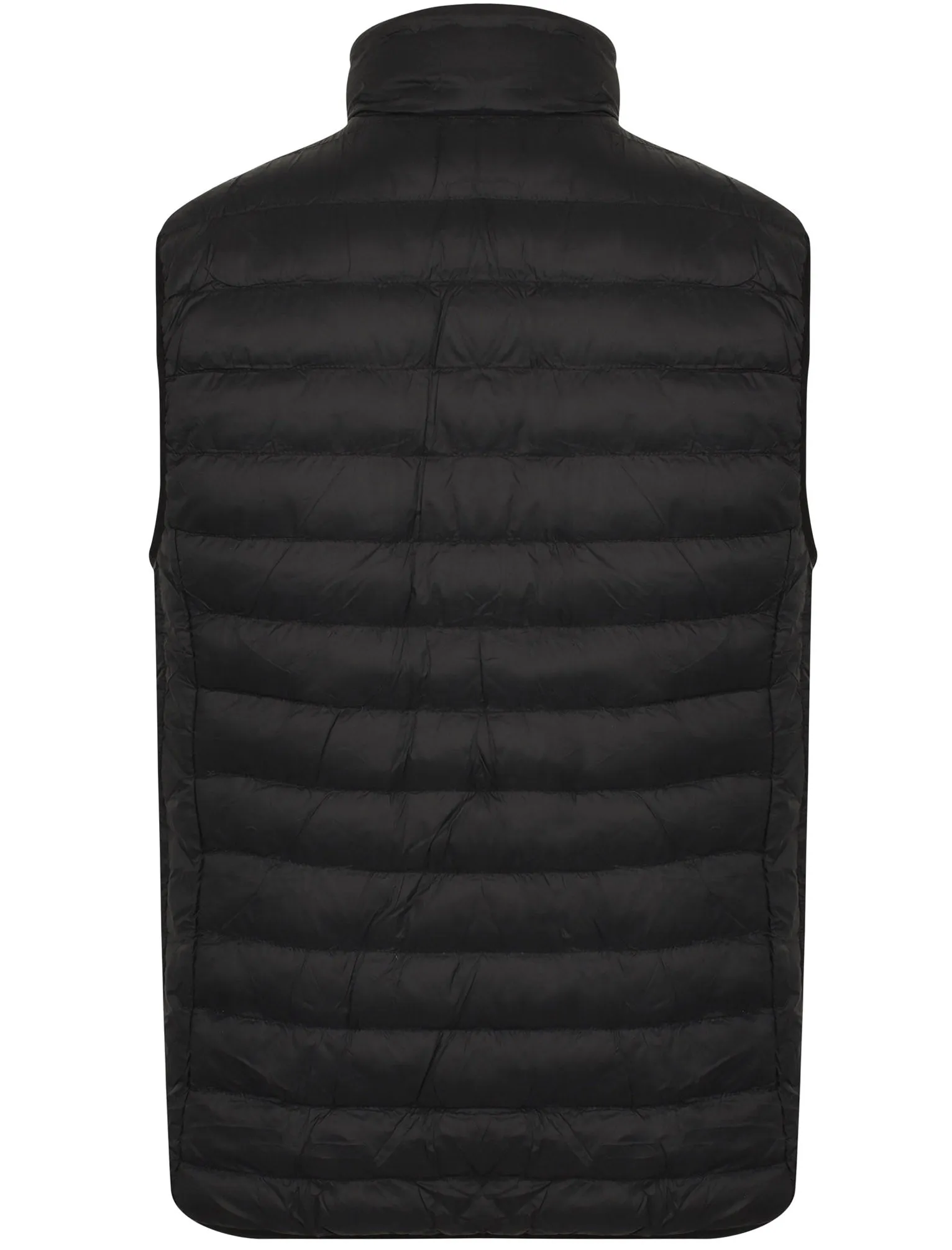 Yellin Quilted Puffer Gilet with Fleece Lined Collar in Jet Black - Tokyo Laundry