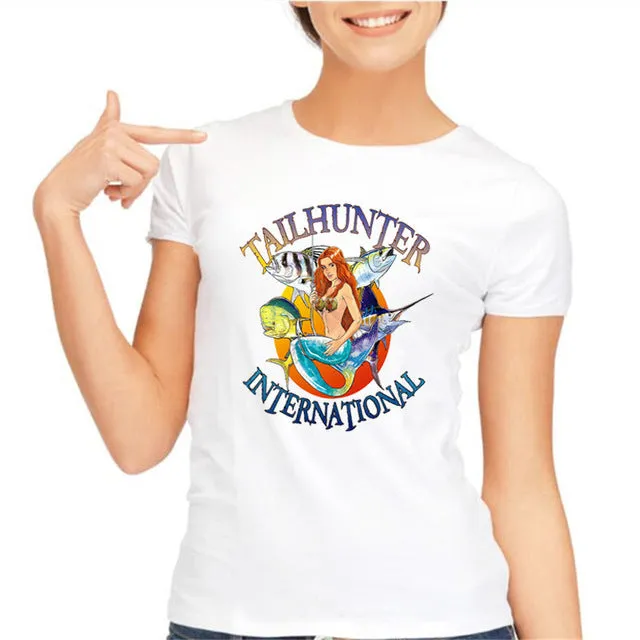 yiwuliming Womens t shirt Harajuku go fishings t -Shirt For lady 2017 summer popular female t shirt funny kawaii tops tees