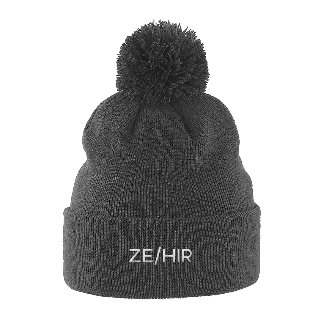 Ze/Hir Pronouns Beanie Hat